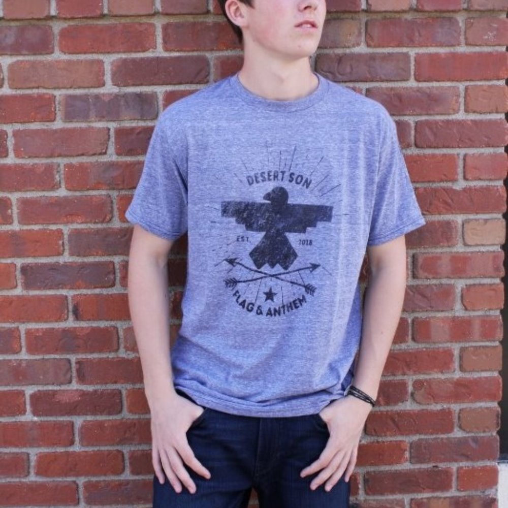 Flag & Anthem Men's Tee- Riser Crest